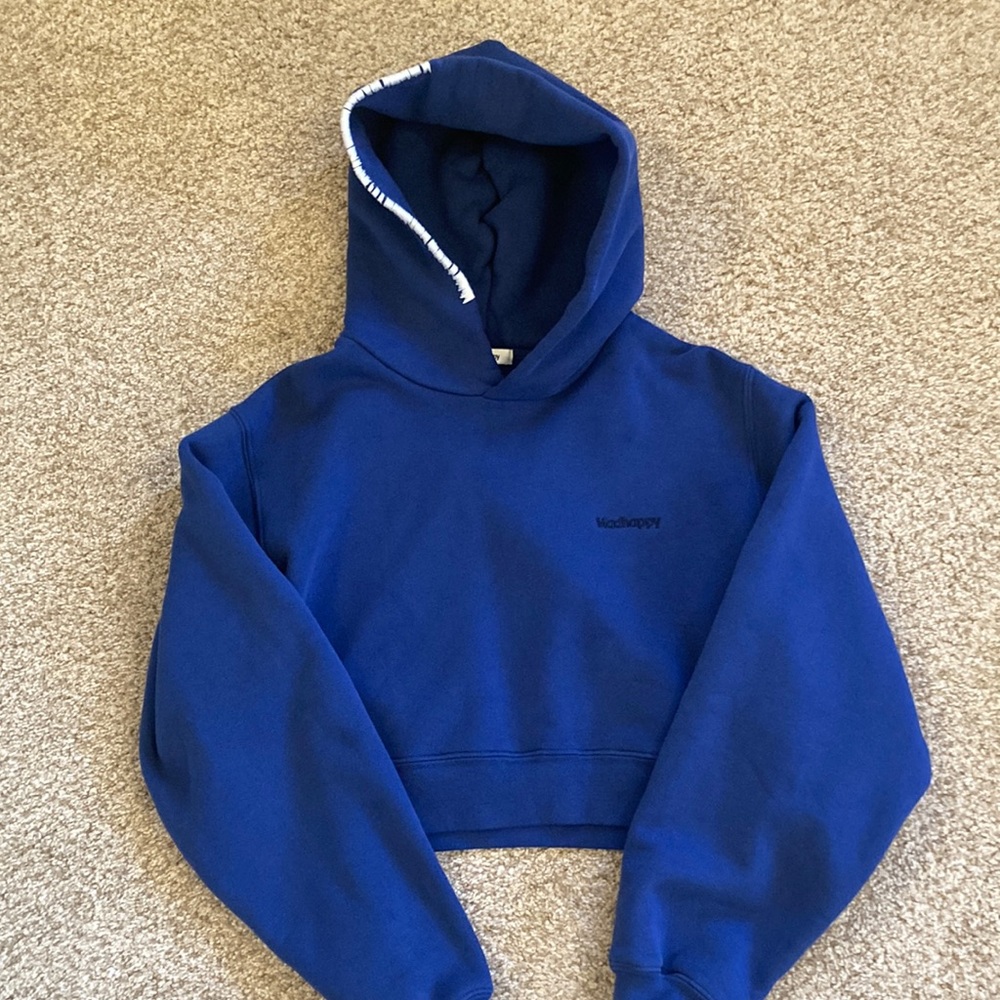 Madhappy Cropped Blue Hoodie Size L